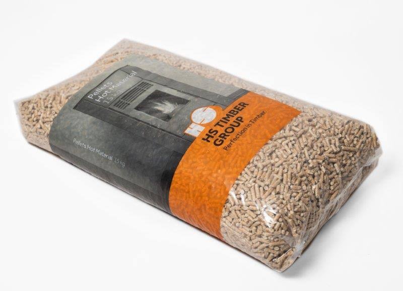 HS Timber Holz Pellets Sackware 15kg Sack 66 Sack Palette – Bild 2